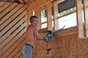 straw bale house Greece - Herbert Gruber