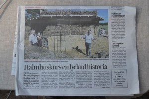 Strohballenrundhaus in Ecotopia, Schweden