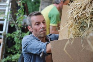 Straw Bale Wrapping in Plank