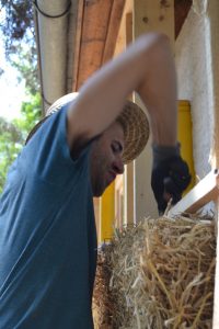 Straw Bale Wrapping in Plank