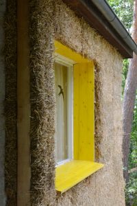 Straw Bale Wrapping in Plank