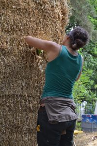 Straw Bale Wrapping in Plank