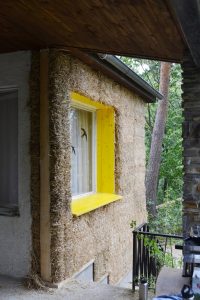 Straw Bale Wrapping in Plank