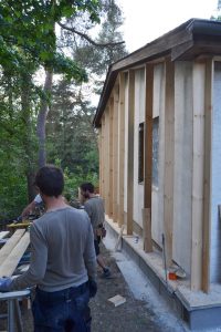 Straw Bale Wrapping in Plank