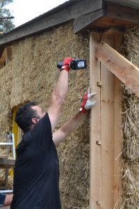 Straw Bale Wrapping in Plank