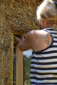 Straw Bale Wrapping in Plank