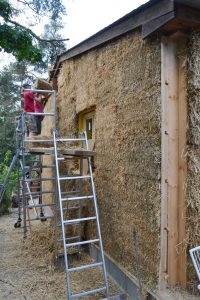 Straw Bale Wrapping in Plank