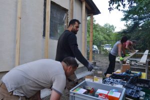 Straw Bale Wrapping in Plank