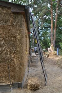 Straw Bale Wrapping in Plank