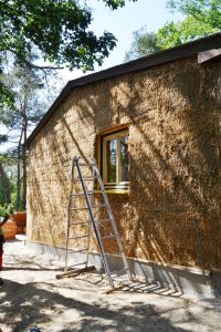 Straw Bale Wrapping in Plank