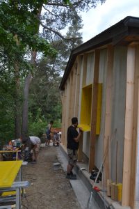 Straw Bale Wrapping in Plank