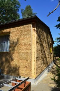 Straw Bale Wrapping in Plank