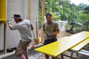 Straw Bale Wrapping in Plank