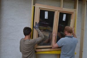 Straw Bale Wrapping in Plank