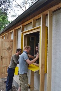 Straw Bale Wrapping in Plank