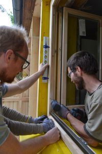 Straw Bale Wrapping in Plank