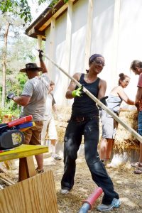 Straw Bale Wrapping in Plank