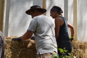 Straw Bale Wrapping in Plank