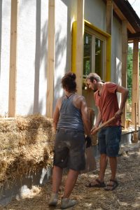 Straw Bale Wrapping in Plank