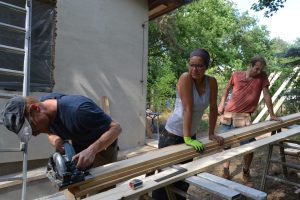 Straw Bale Wrapping in Plank