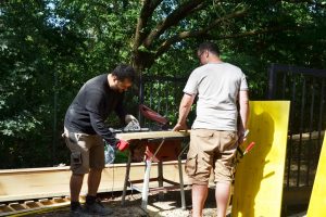 Straw Bale Wrapping in Plank