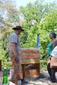 Straw Bale Wrapping in Plank