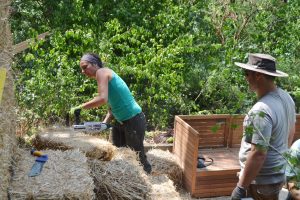 Straw Bale Wrapping in Plank