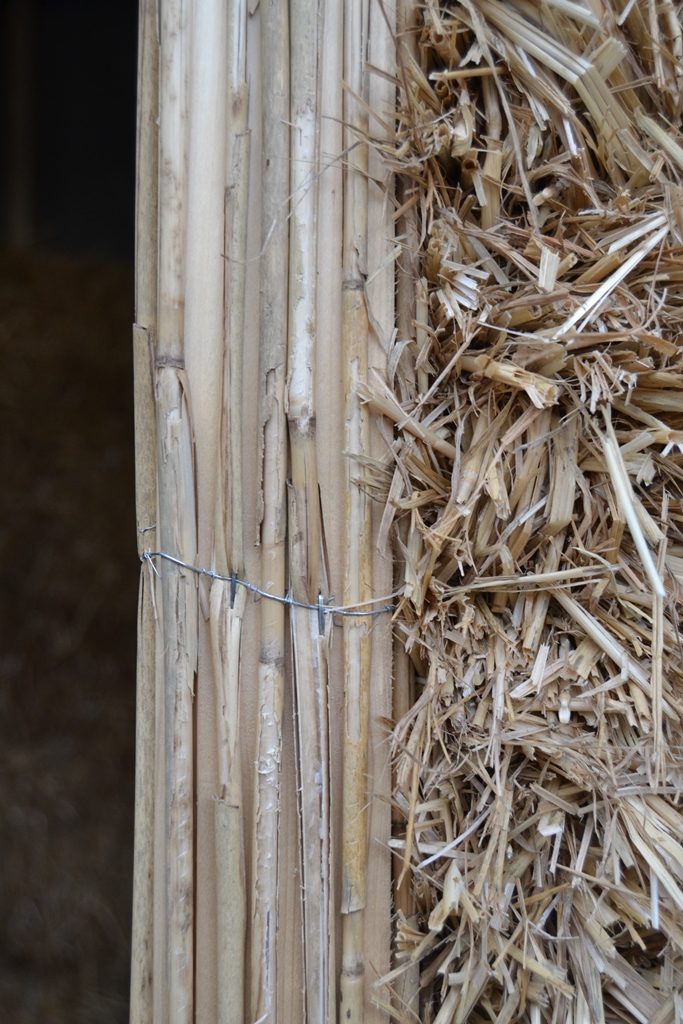 Sept. 2017 Straw Bale Infill, Clay and Limeplaster in Troisdorf, DE