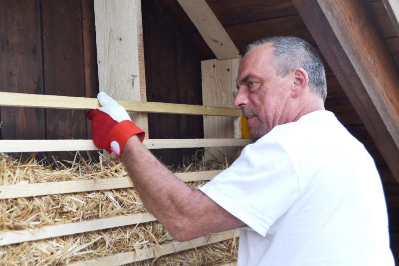 strohballen-Wrapping in Wien