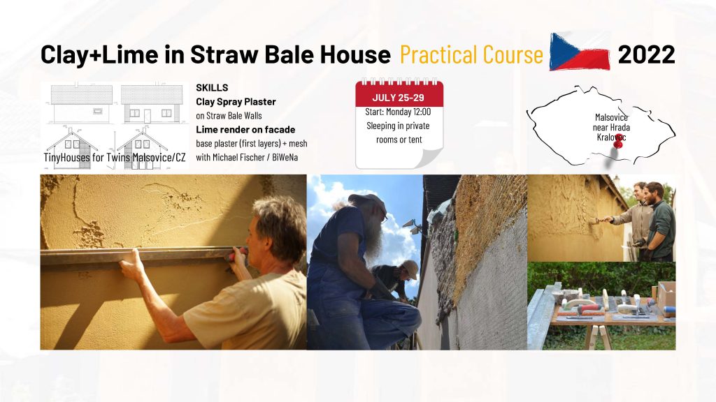 Clay and Lime Workshop in a Straw Bale House July 2022